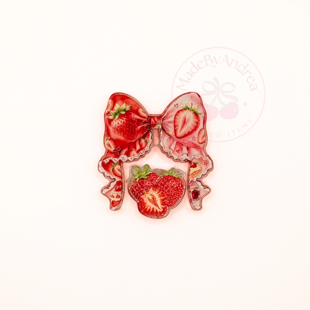 Strawberries Acrylic Focal Set