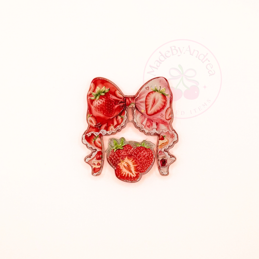 Strawberries Acrylic Focal Set