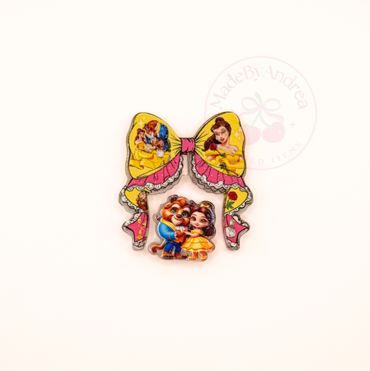 Beauty & Beast Acrylic Focal Set