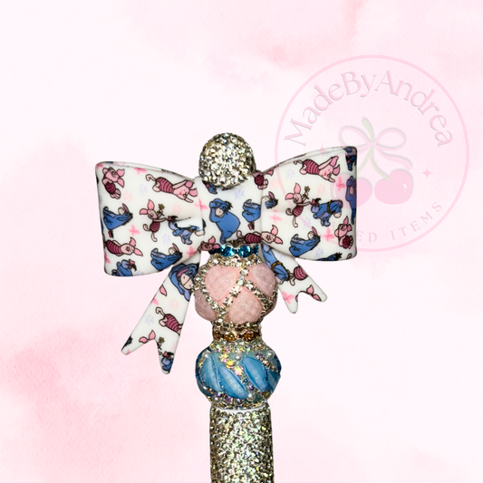 Donkey & Piggy Large Silicone Bow Focal