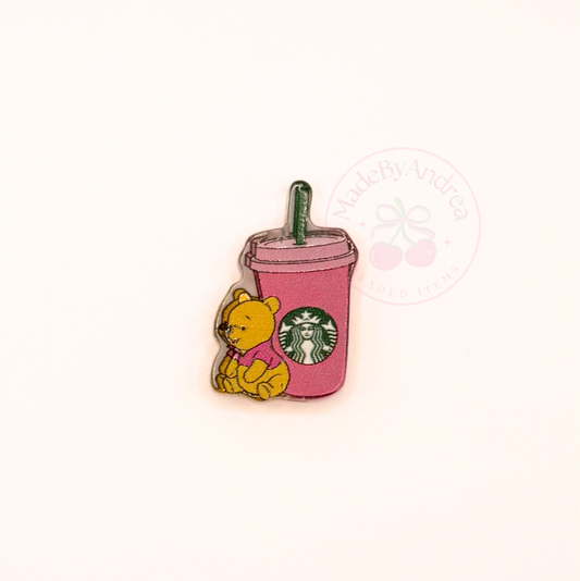 Yellow Bear Coffee Acrylic Focal