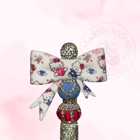 HK Angel Hearts Large Silicone Bow Focal