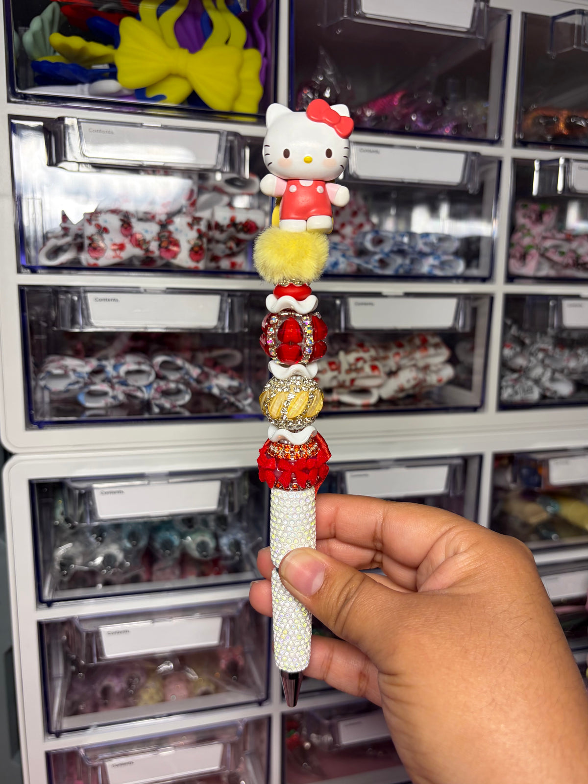 HK Medium Extended Rhinestone Pen